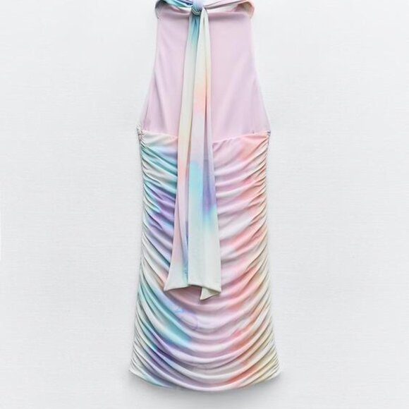 ZARA SS24 SHORT PRINTED TULLE DRESS 3071/001 016/331 - Picture 6 of 8